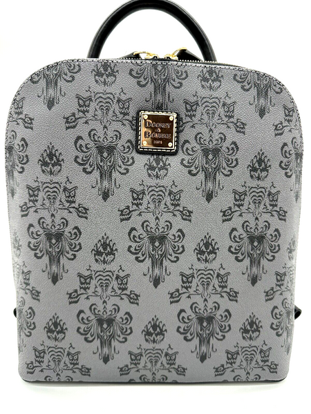 Disney Dooney and Bourke Haunted Mansion Wallpaper Backpack Purse NW Shop Theme Parks