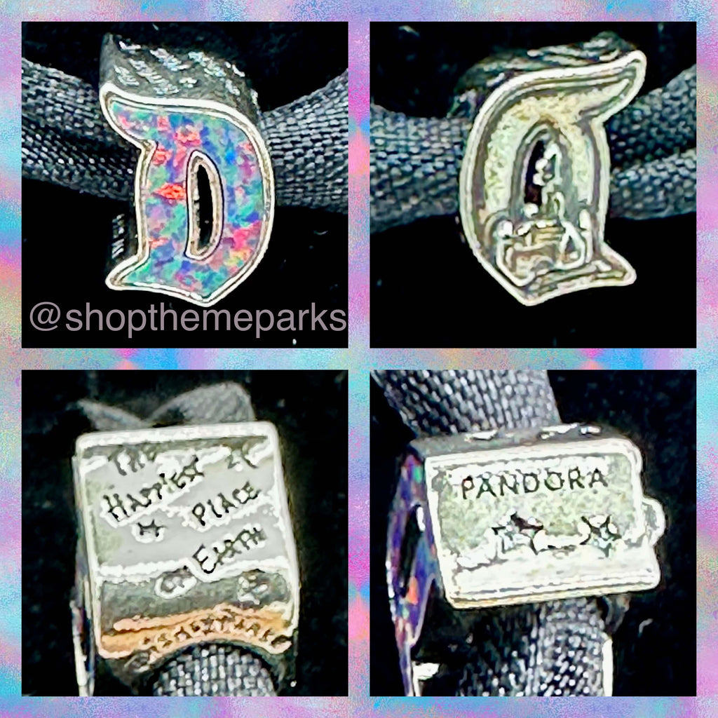 Disney Parks Pandora Disneyland Gothic D Opal Charm Happiest Place on Earth 70th Anniversary Exclusive