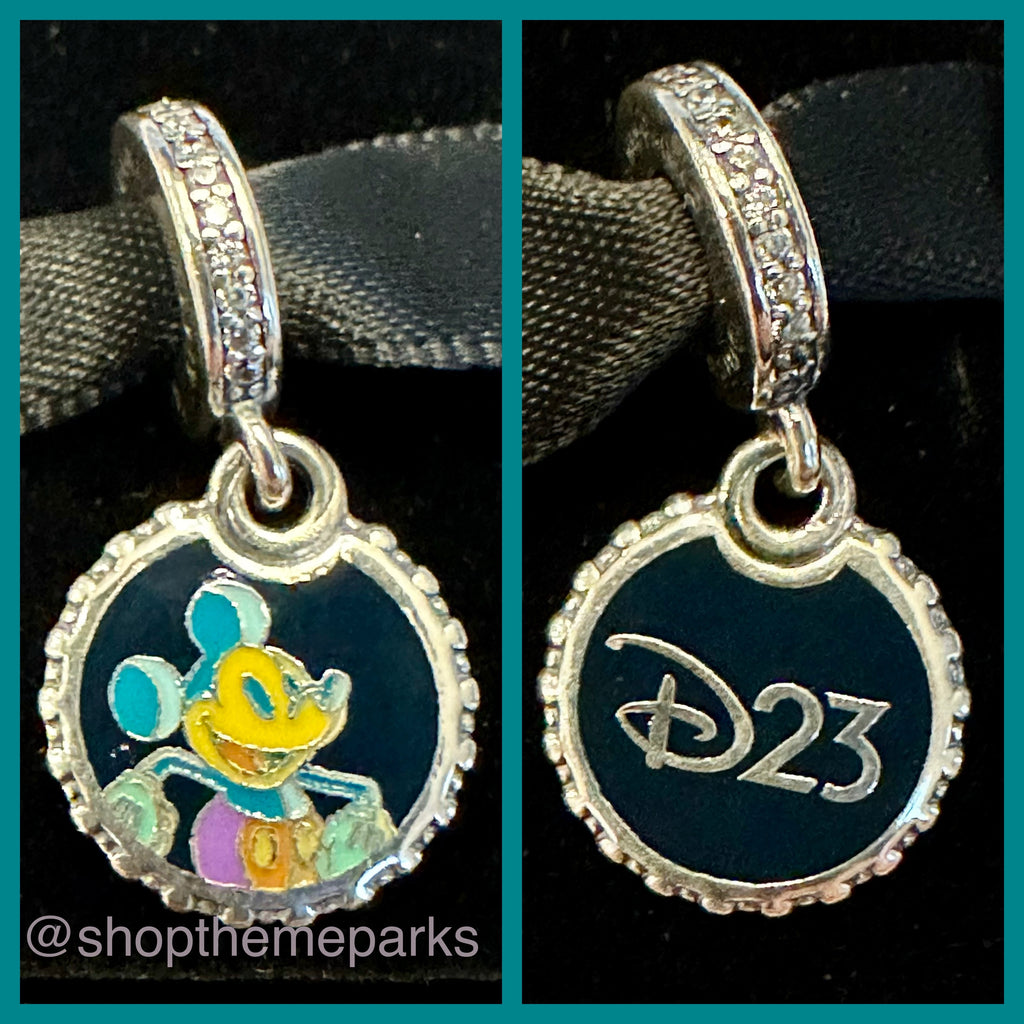 Disney Parks Pandora Destination D23 MICKEY MOUSE Dangle Charm Exclusive 2025