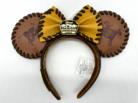 Disney Parks Wilderness Lodge Resort Cowboy Loungefly Ears Headband NWT 2023 WDW