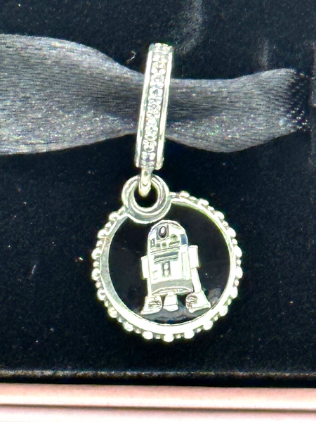 Disney Parks Pandora Star Wars Droid BB8 R2D2 Dangle Charm 2023