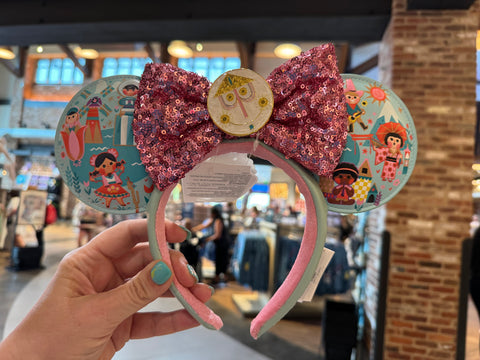 Disney Parks Small World Minnie Ears Headband NWT