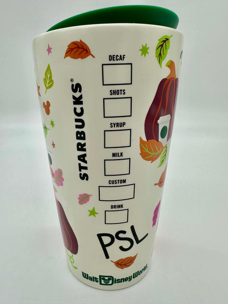Disney Parks Starbucks Park Days & Lattes PSL Fall Ceramic Tumbler