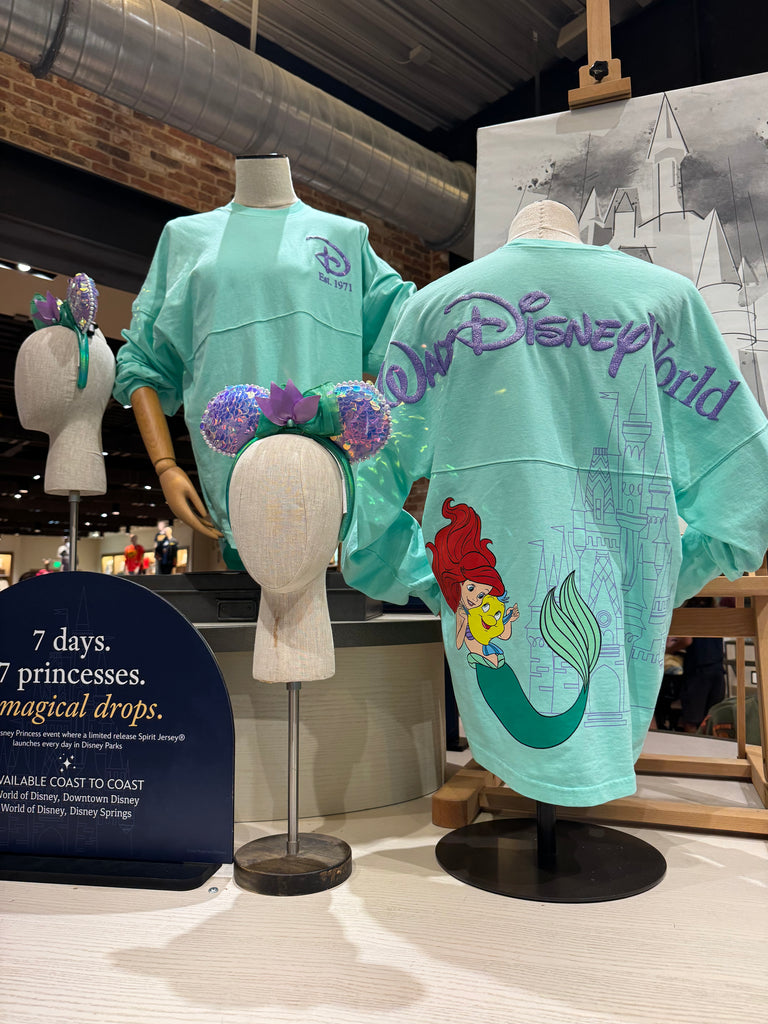 Disney Parks Spirit Jersey Ariel The Little Mermaid Walt Disney World Limited Edition