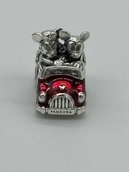 Disney Parks Pandora Mickey & Minnie's Runaway Railway Charm Red Car 2024
