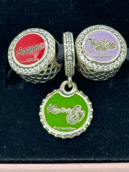 Disney Parks Pandora Muppets 3 charm set Animal Kermit Miss Piggy Exclusive
