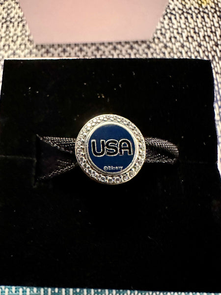 Disney Parks Pandora EPCOT United States World Showcase Mickey Mouse Button Charm Park Exclusive