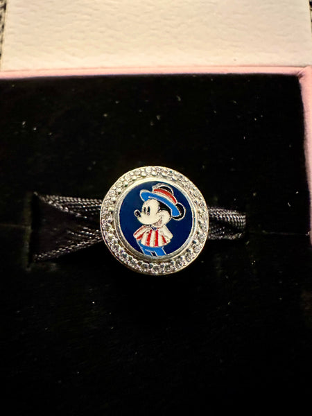 Disney Parks Pandora EPCOT United States World Showcase Mickey Mouse Button Charm Park Exclusive