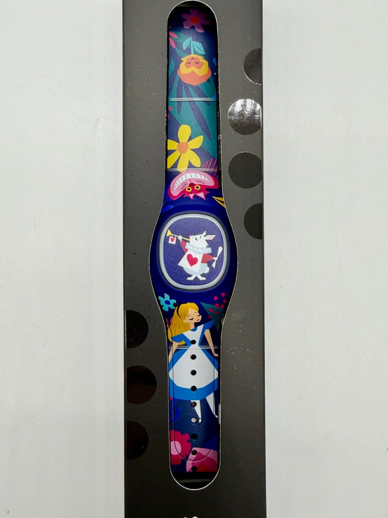 Disney Parks Alice in Wonderland Rabbit Cheshire Cat MagicBand+ - NEW UNLINK Disney Parks Alice In Wonderland Cheshire Cat White Rabbit  main image 4