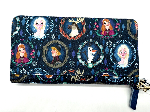 Disney Dooney & and Bourke Frozen 10th Anniversary Anna Wallet Wristlet NWT A