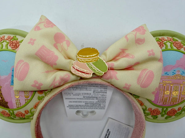 Disney Parks Epcot France Pavilion Macaroon Minnie Mouse Ears Headband NWT 20256