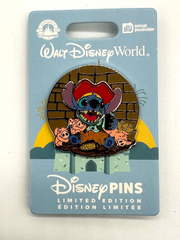 Disney Parks Stitch Pirates Of The Caribbean Annual Passholder Pin LE AP 2024