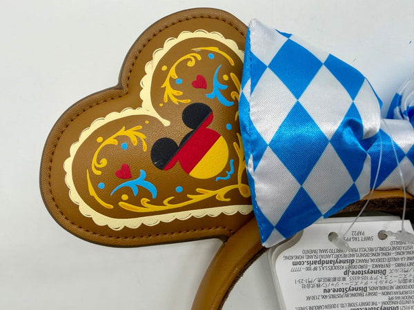 Disney Parks Germany Epcot World Showcase Minnie Mouse Ears Headband NWT 20262