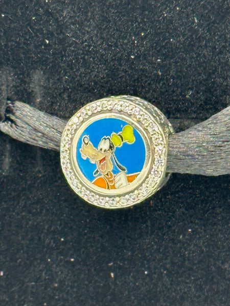Disney Parks Pandora Goofy Button Charm NIB Exclusive 2024 Autograph WDW DL