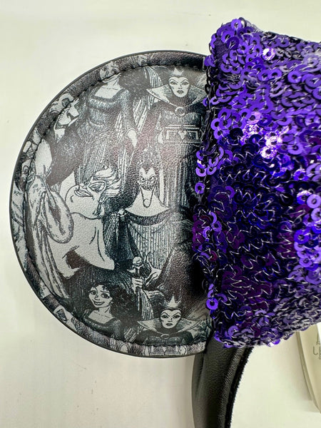 Disney Parks Sketch Villains Ears Maleficent Ursula Evil Queen Cruella 20255