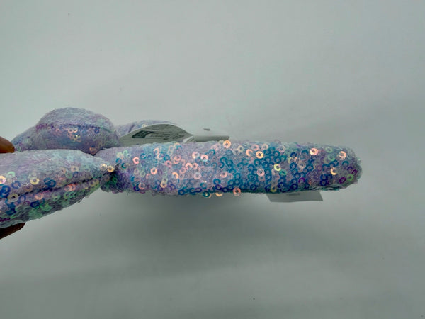 Disney Parks Sequin Iridescent Purple Cotton Candy Minnie Mouse Ears Headband5