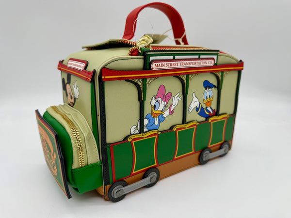 Disney Parks Loungefly Main Street Transportation Trolley Crossbody Bag Mickey1