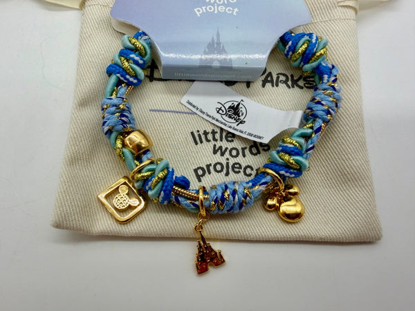 Disney Parks Little Words Project Walt Disney World Friendship Bracelet Blue M/L1