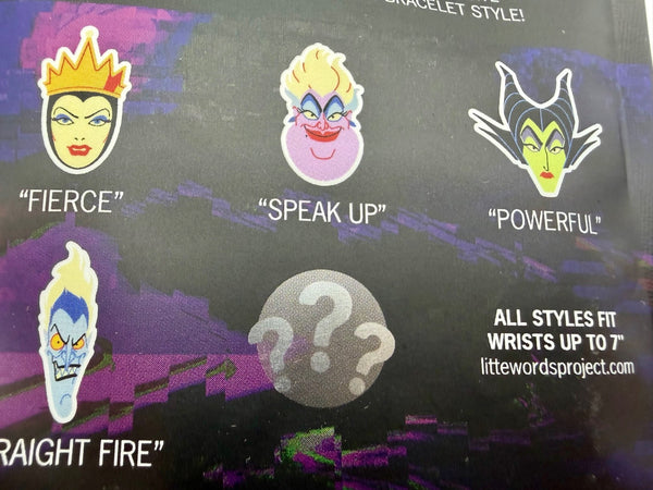 Disney Parks Little Words Project Villains Mystery LE Bracelet New Sealed 20263