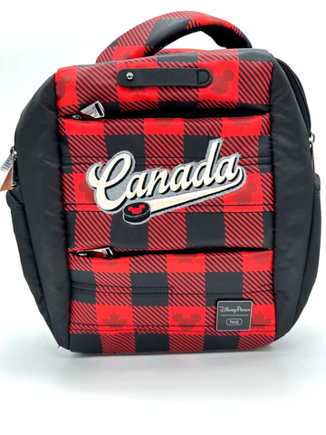 Disney Parks Lug Epcot Canada Backpack Hopper Shorty Mickey Buffalo Plaid Hockey