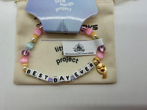 Disney Parks Little Words Project Best Day Ever Friendship Bracelet LWP 2026 M/L0