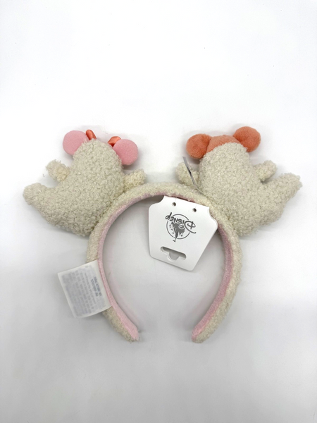 Disney Parks Halloween Mickey Minnie Pastel Cute Ghost Plush Mouse Ears Headband1