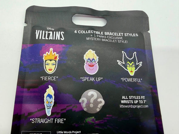 Disney Parks Little Words Project Villains Mystery LE Bracelet New Sealed 20261