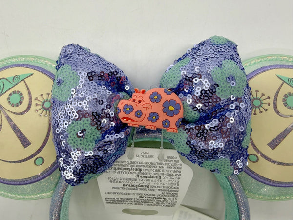 Disney Parks It's A Small World Minnie Mickey Mouse Ears Headband Hippo 2026 NWT4
