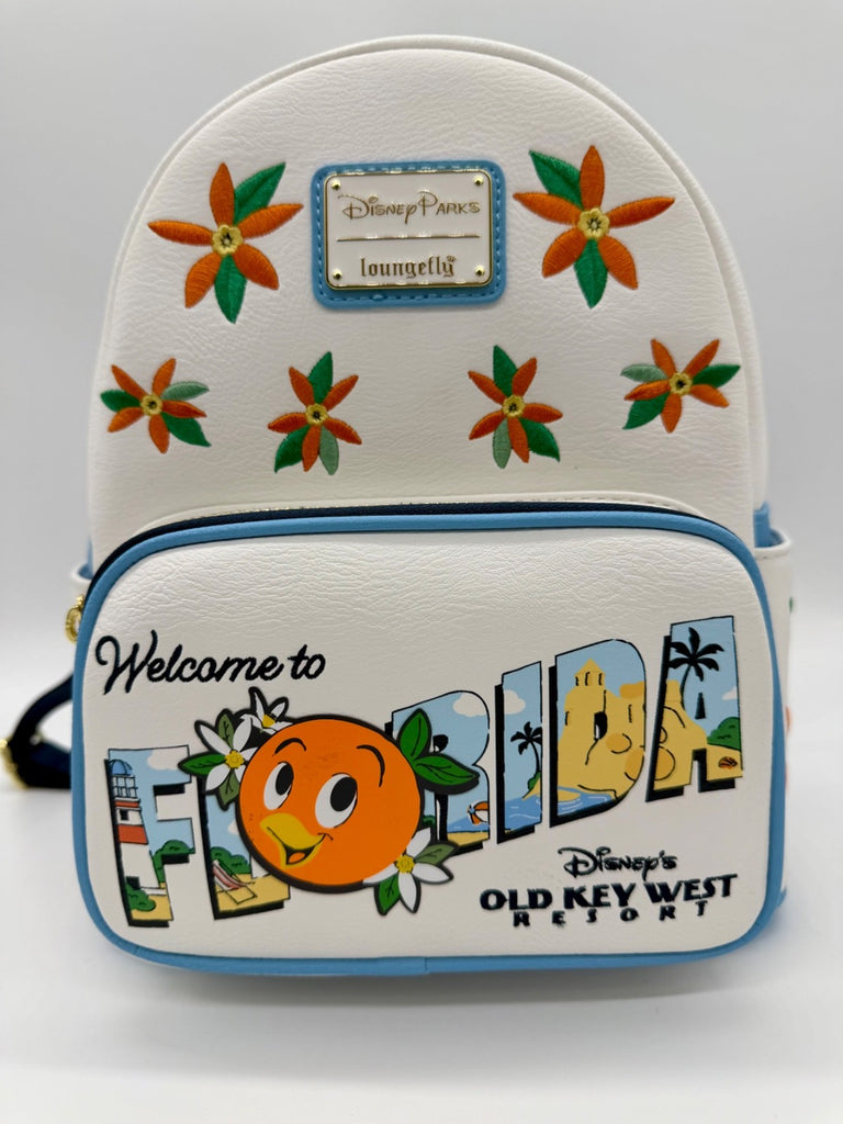 Disney Parks Old Key West Resort Orange Bird Loungefly Mini Backpack Bag 20260