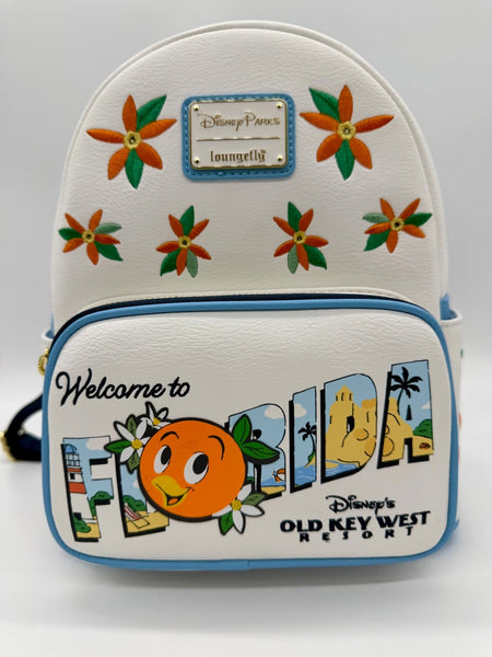 Disney Parks Old Key West Resort Orange Bird Loungefly Mini Backpack Bag 20260