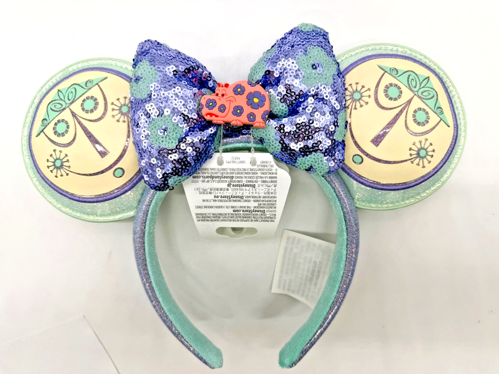 Disney Parks It's A Small World Minnie Mickey Mouse Ears Headband Hippo 2026 NWT0