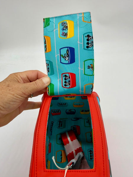 Disney Parks Loungefly Skyliner Shoulder Bag Purse Mickey Mouse Donald Duck NWT4