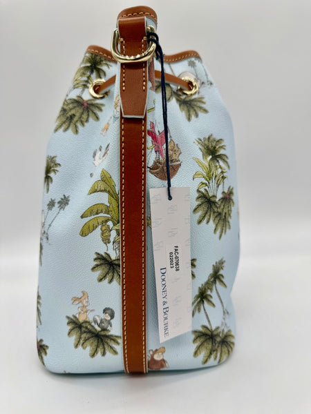 Disney Dooney & and Bourke Peter Pan Drawstring Shoulder Bag Purse NWT 20234