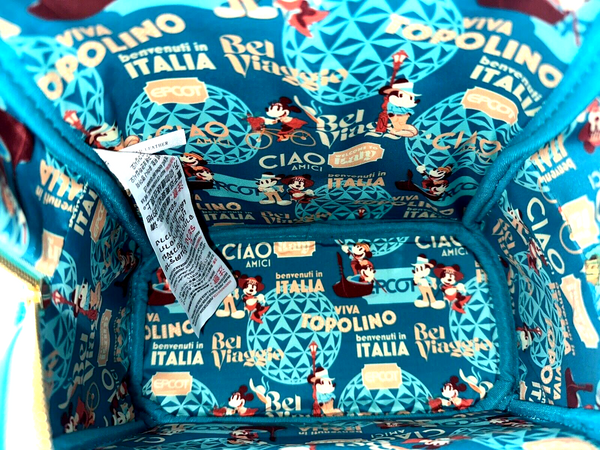 Disney Parks Epcot Italy Viva Topolino Loungefly Mini Backpack Mickey Minnie NWT