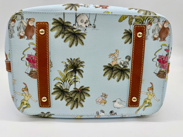 Disney Dooney & and Bourke Peter Pan Drawstring Shoulder Bag Purse NWT 20232