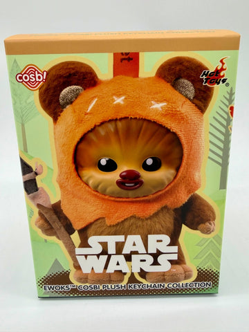 Disney Parks Star Wars Cosbi Ewok Plush KeyChain Blind Box Sealed0