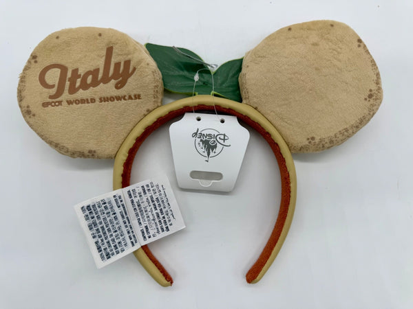 Disney Parks Epcot World Showcase Italy Pizza Minnie Mouse Ears Headband NWT4