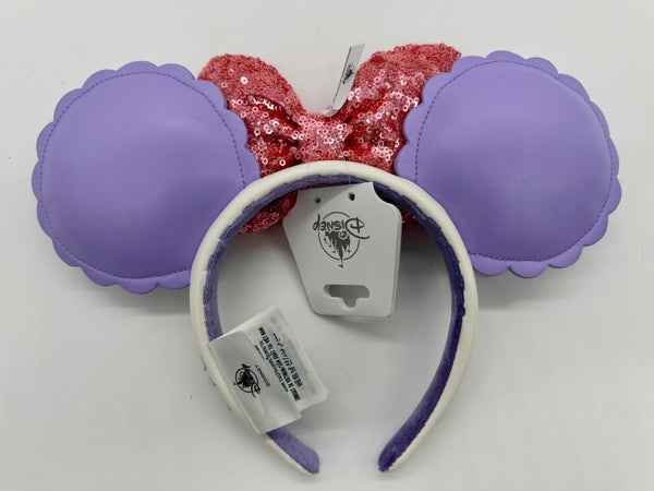 Disney Parks Daisy Duck Purple Flowers Bow Minnie Mouse Ears Headband 2026 NWT4