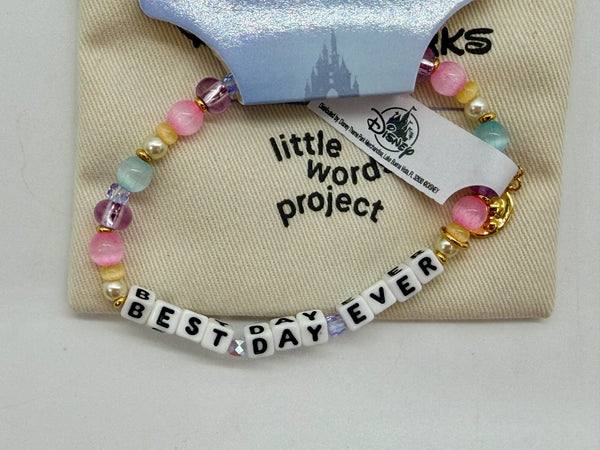 Disney Parks Little Words Project Best Day Ever Friendship Bracelet LWP 2026 M/L1
