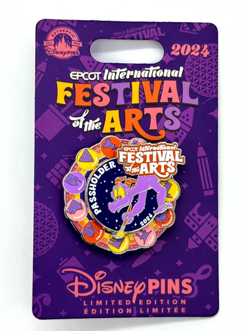 Disney Parks 2024 EPCOT Festival Of The Arts Figment Annual Passholder Pin AP
