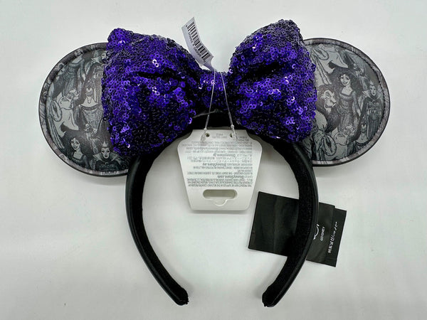 Disney Parks Sketch Villains Ears Maleficent Ursula Evil Queen Cruella 20250