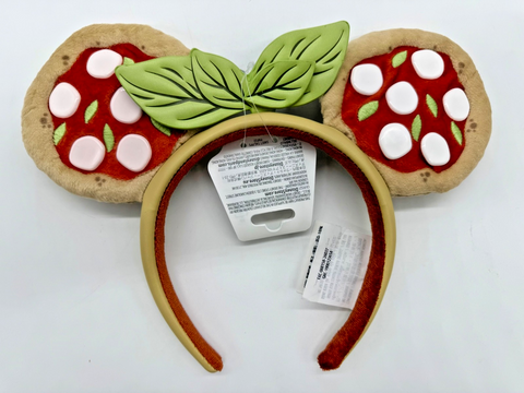 Disney Parks Epcot World Showcase Italy Pizza Minnie Mouse Ears Headband NWT0