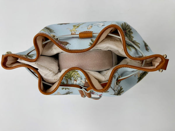 Disney Dooney & and Bourke Peter Pan Drawstring Shoulder Bag Purse NWT 20236