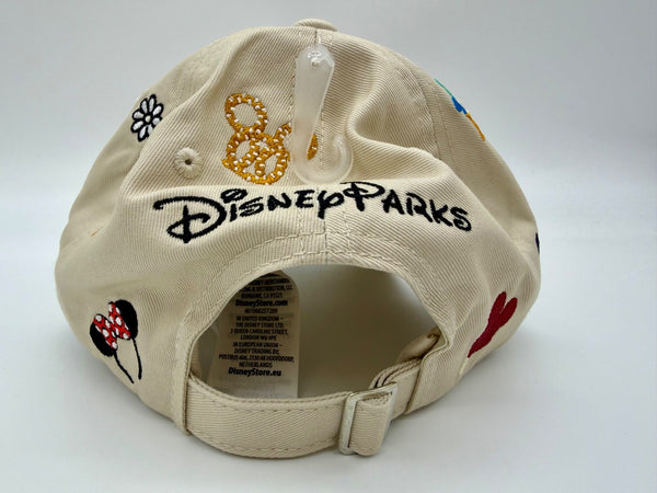 Disney Parks Snacks Icons Baseball Hat Embroidered Monorail Mickey Waffle Cap1