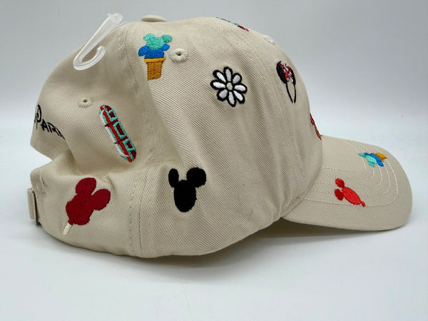 Disney Parks Snacks Icons Baseball Hat Embroidered Monorail Mickey Waffle Cap2