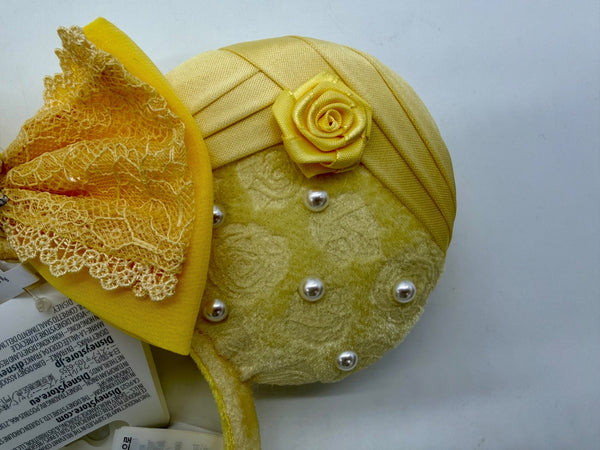 Disney Parks Beauty & the Beast Belle Minnie Mouse Ears Pearl Rose Headband 20262