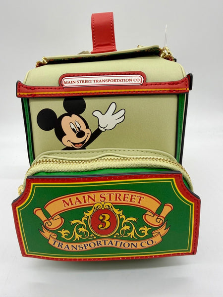 Disney Parks Loungefly Main Street Transportation Trolley Crossbody Bag Mickey2