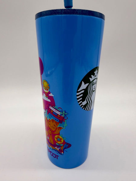 Disney Parks Starbucks Epcot Mickey Remy Figment Straw Topper Tumbler 2026 NWT3