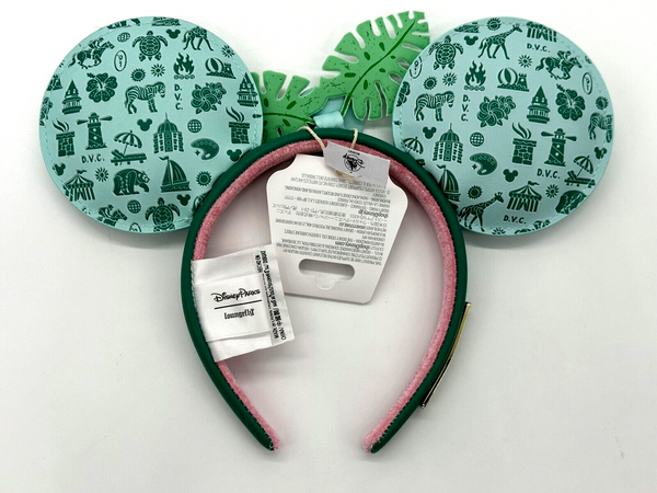 Disney DVC Member Tropical Loungefly Mickey Mouse Ears Headband Vacation Club