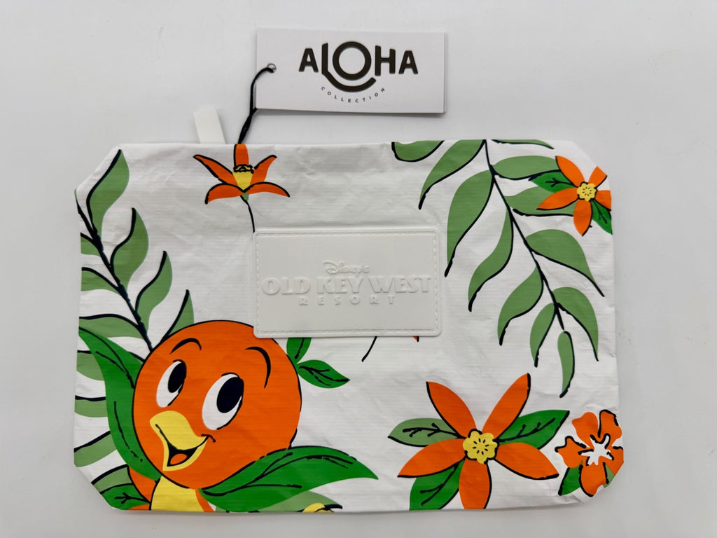 Disney Parks Aloha Old Key West Resort Wet Dry Bag Small Pouch Orange Bird 20260